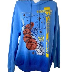 NBA Golden State Warriors Blue Ombre Hoodie